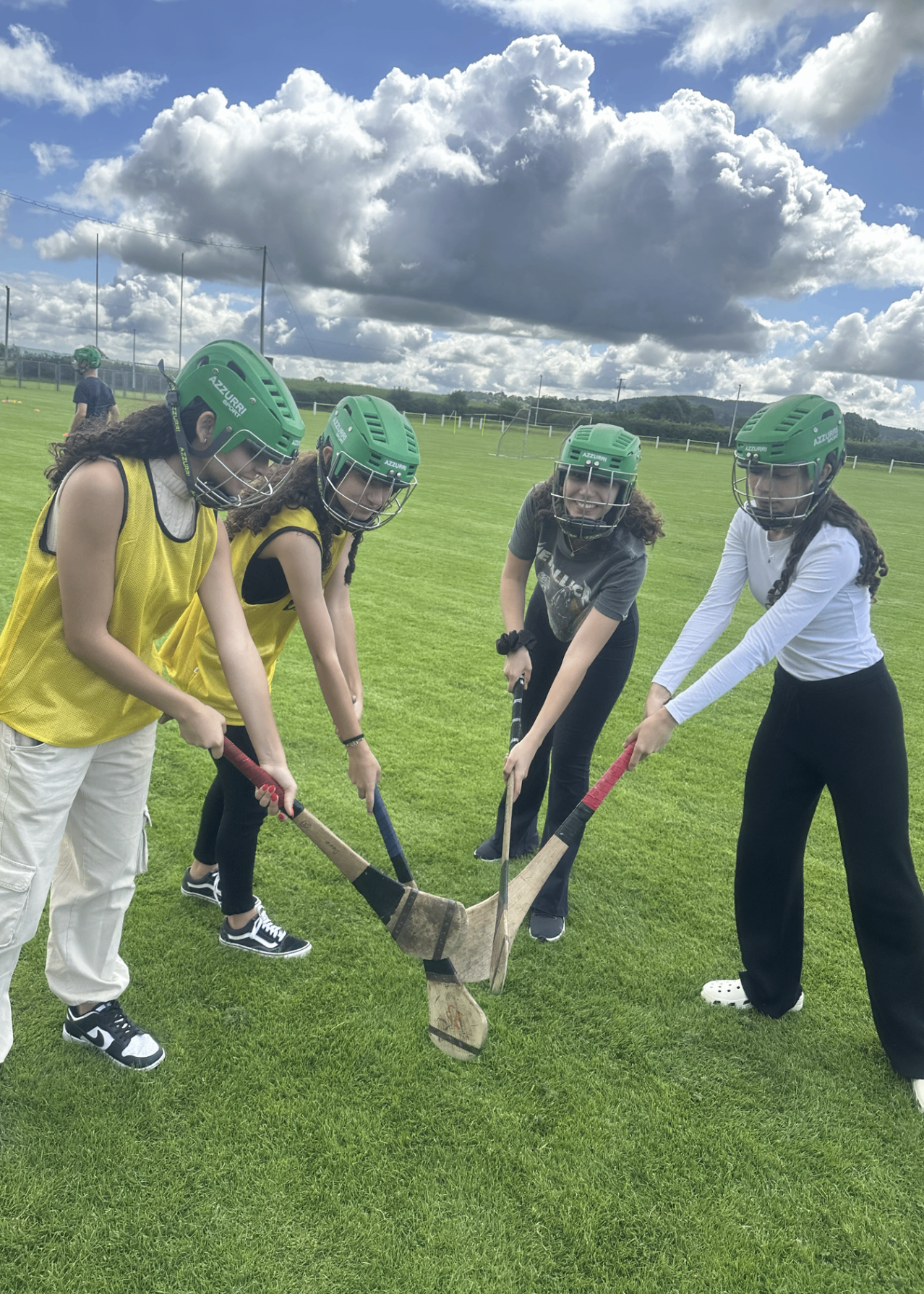 Vivência de hurling no campus